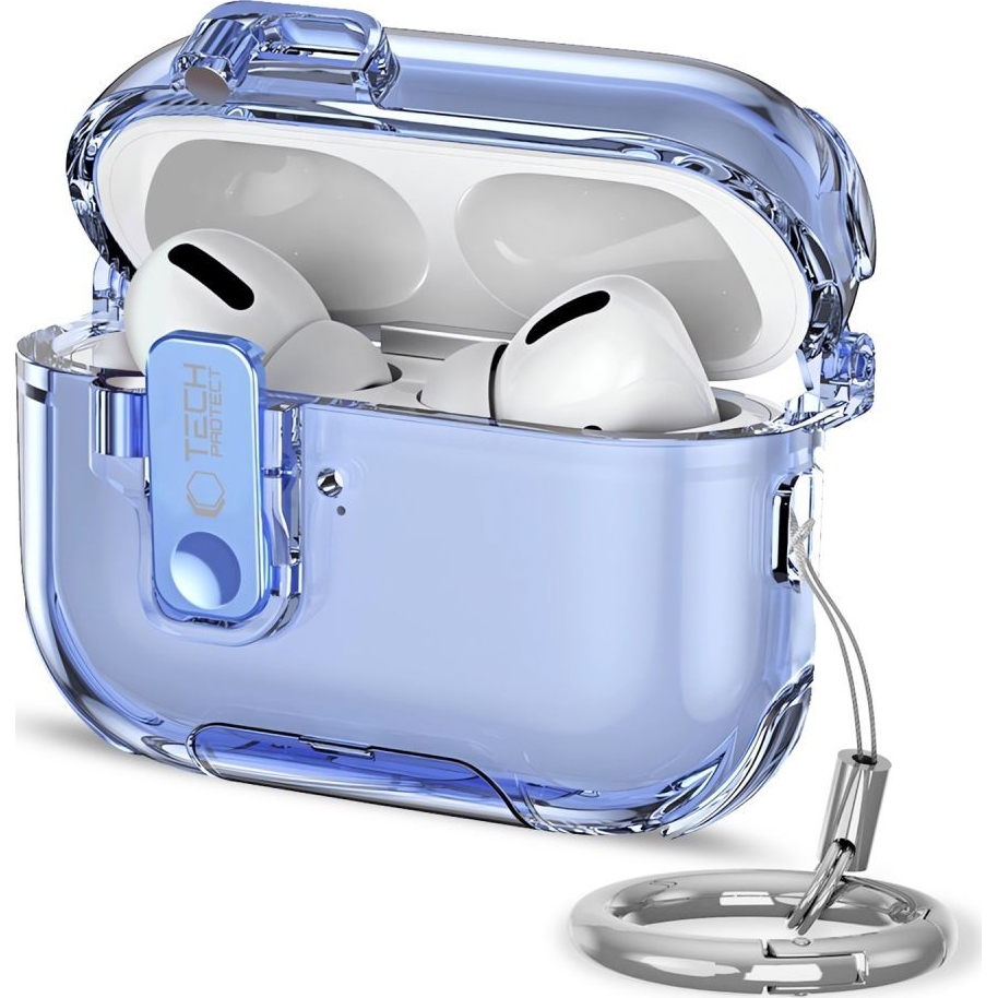 Tech-Protect Bounce Pro do Apple Airpods Pro 3 w kolorze niebiesko transparentnym